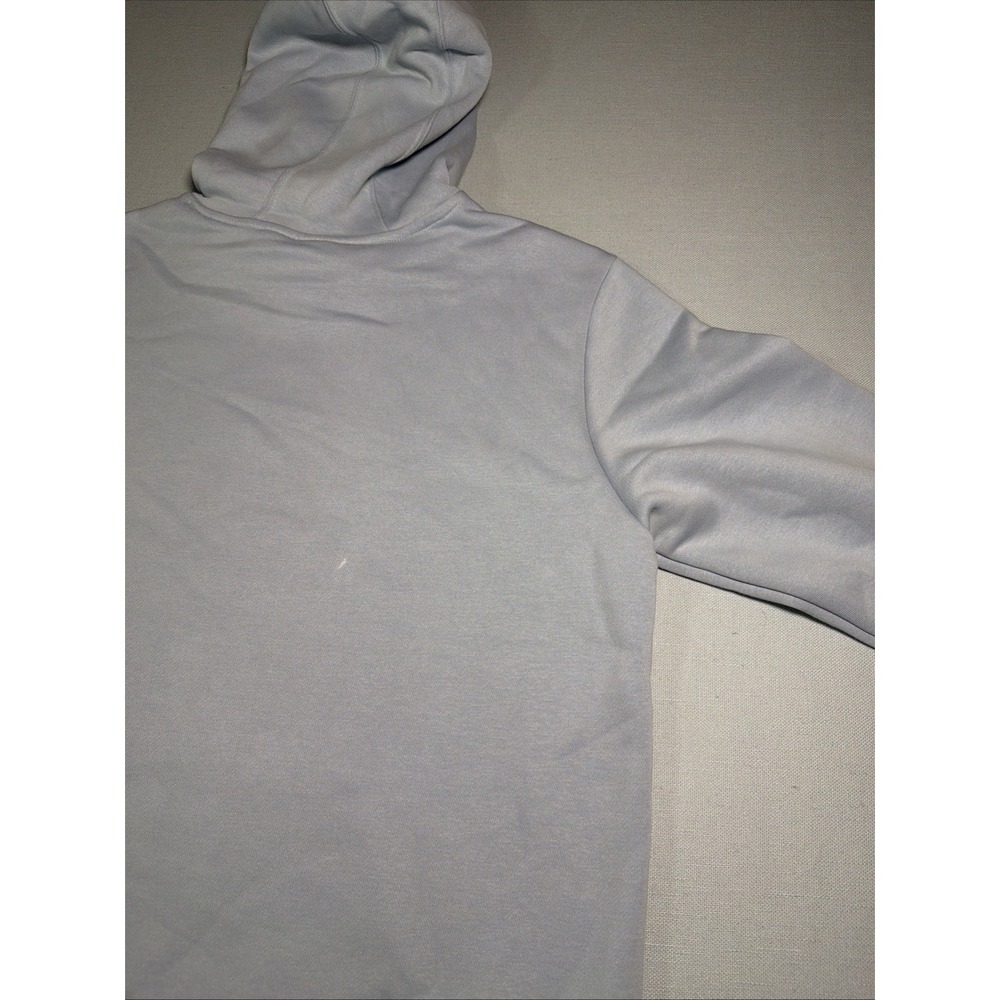 Adidas Sweatshirt Hoodie Womens Size M Blue with Multi-Color Logo Light Blue - Picture 15 of 16